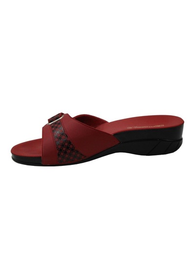 Ceyo Flora Kırmızı Ortapedik Bayan Terlik & Sandalet 001