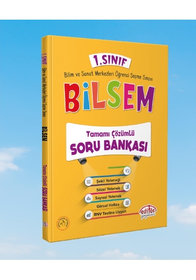 1.Sınıf Bilsem Tamamı Çözümlü Soru Bankası -  Editör