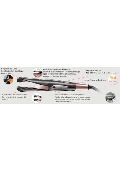 Remington S6606 2'si 1 Arada Curl & Straight Saç Düzleştirici