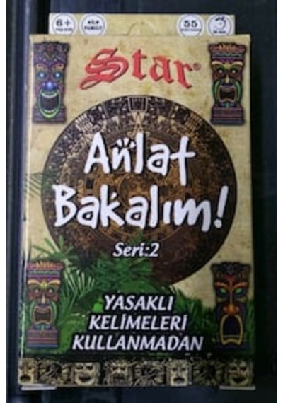 Star 2 Adet Anlat Bakalım Oyun Kartı Kutusu Seri 1 ve 2 Birlikte