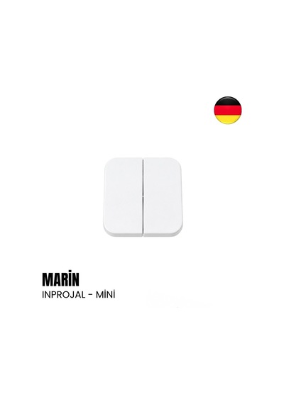 Inprojal Marin İkili Anahtar Komütatör Kapağı - Mini Tekne, Yat, Karavan - Beyaz-2059