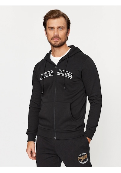 Jack & Jones Erkek Fermuarlı Ve Kapüşonlu Sweatshirt - 12241567 001