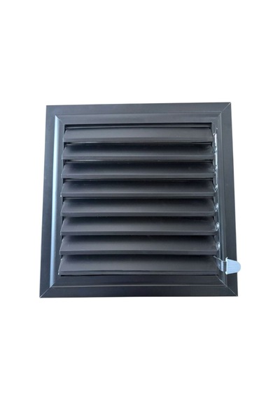 Antrasit Gri Alüminyum 35x35 Cm Menfez Banyo Havalandırma Menfezi
