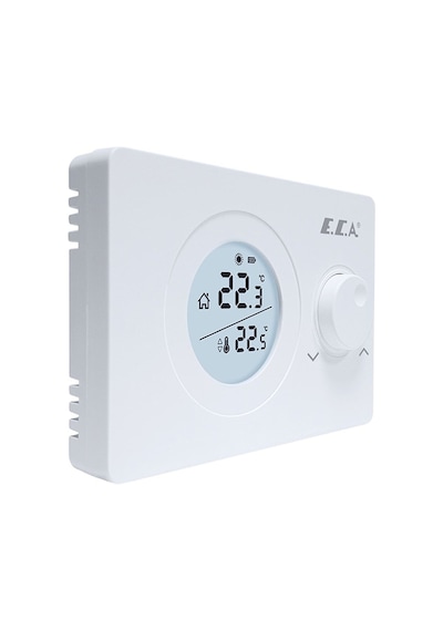 E.C.A. Poly Pure 100 W Kablosuz Oda Termostatı Beyaz
