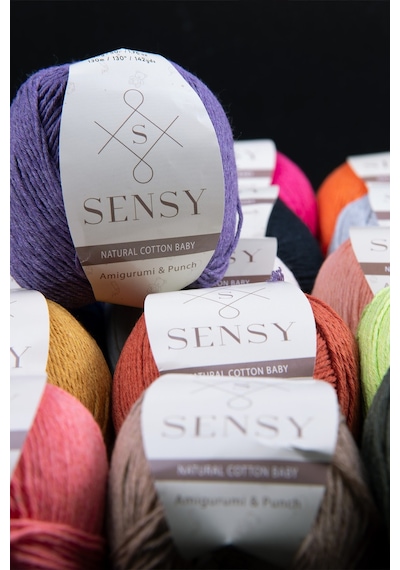 Premium Amigurumi Ipi Punch Panç Baby Soft Cotton 50 Gr Örgü Ip Lila