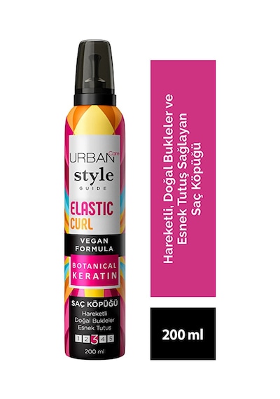 Urban Care Style G. Elastic Curl Esnek Tutuş Saç Köpüğü 200 Ml