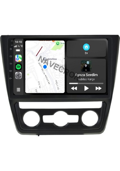 Skoda Yetı 10" Uyumlu Androıd Multimedya Gerçek 2/32 Kablosuz Carplay Geri Görüş Kameralı 10"