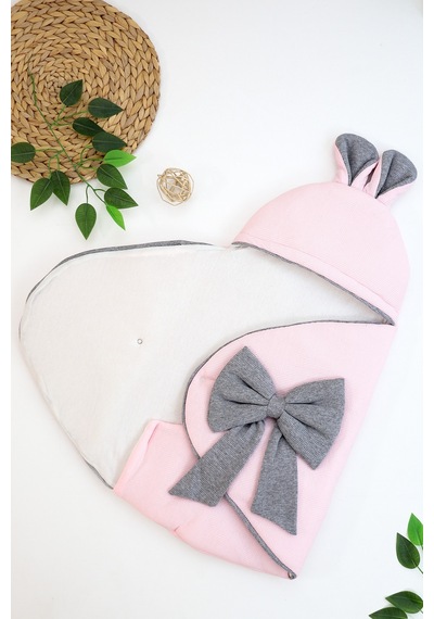 Kız Bebek Süslü Puset Kundak Battaniye Bebek Çanta Anakucağı Seti Stl6958 Pembe