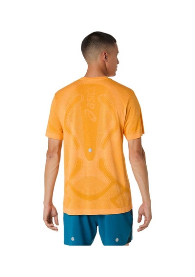 Asics Road Seamless Erkek Sarı Koşu T-shirt 2011d355-800 Sarı