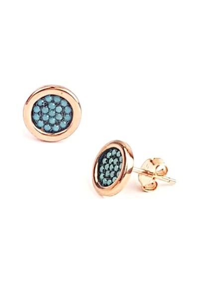 Turkuaz Taşlı Gümüş Küpe N11.93997