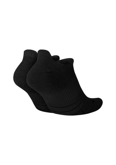 Nike Multiplier Unisex 2'li No Show Antrenman Çorabı Siyah Siyah