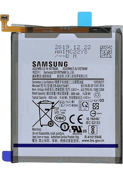 Samsung Uyumlu Galaxy A51 SM-A515 (EB-BA515ABY) Batarya Pil 4000mAh