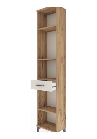 Arges Dolap 4 Raflı Tek Çekmeceli 44x30x221 Çam-aytaşı Atlas Çam
