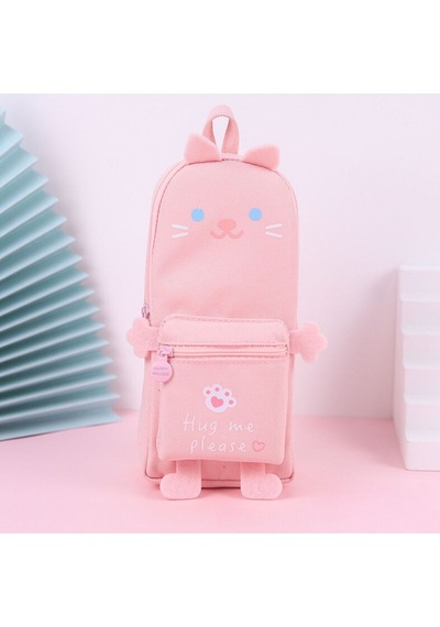 Çanta Şeklinde Şirin Tavşan Pembe Kalem Kutusu Pembe