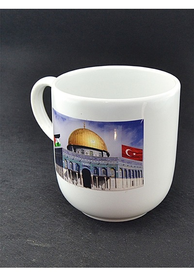 Filistin Mescid-i Aksa Baskılı Seramik Kupa Bardak
