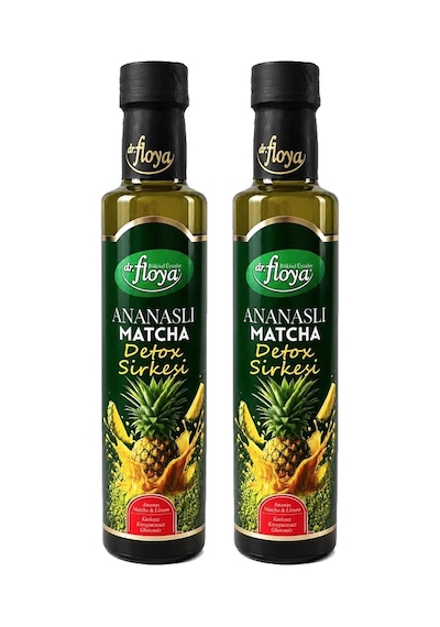 Dr. Floya Ananaslı Matcha Detox Sirkesi 250 Ml 2 Li