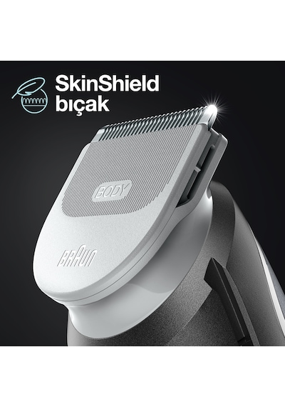 Braun BodyGroomer 3 BG 3340 SkinShield Teknolojisi 3 Ek Parçalı Vücut Bakım Seti