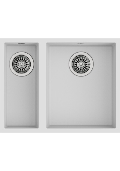 Teka Square 560 Tg Çift Hazneli Tezgahaltı Tegranite Eviye - Arctic White - 115260033