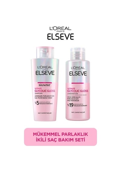 Elseve Glycolic Gloss Mükemmel Parlaklık Sampuan Ve Laminasyon S PKT.ELSEVE.024