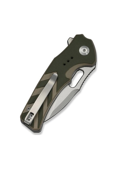 Civivi Vexron Milled Green & Tan G10 Handle Stonewashed 14c28n Blade Kamp Çakı Yeşil
