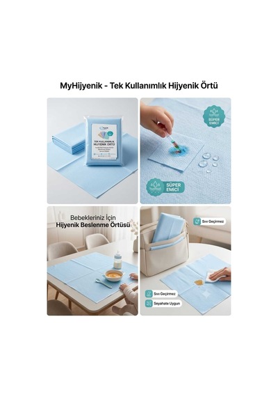 Kullan At Beslenme Örtüsü 1 Paket 30 Adet Mavi Mavi