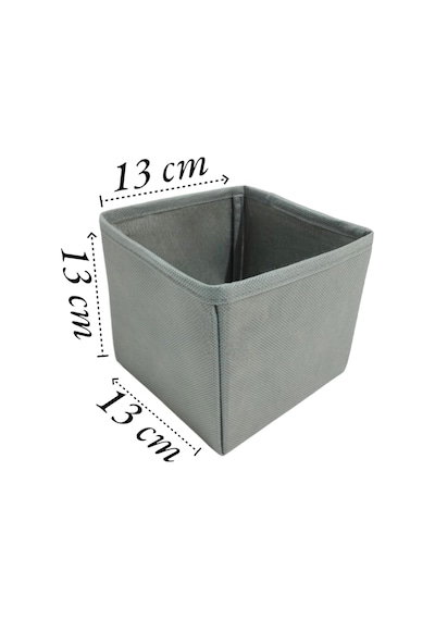 6'lı Gri Çekmece İçi Düzenleyici Organizer Set - Çok Amaçlı Dolap İçi Kutu Seti