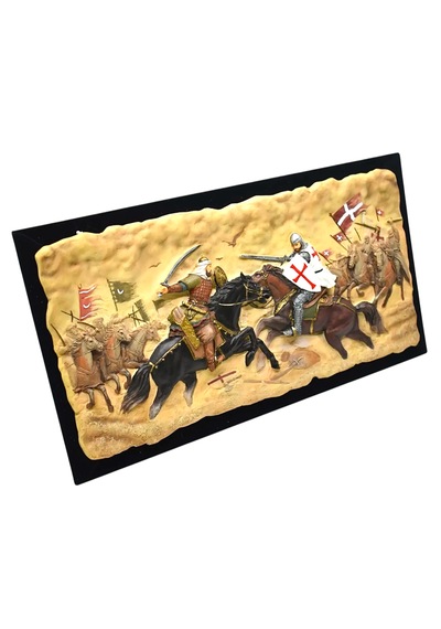 Hıttin Savaşı Kabartmalı Dekoratif Duvar Tablosu