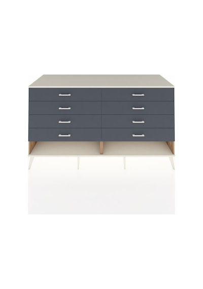 Kronos Konsol 8 Çekmeceli 176x59x99 Çam-aytaşı/antrasit Çam-aytaşı/antrasit