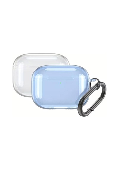 Airpods Pro 2. Nesil Uyumlu Transparan Koruma Kılıfı Gri