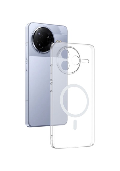 Vendas Xiaomi Poco F7 Pro Kamera Korumalı M-safe Şarj Özellikli Şeffaf Zore London Sert Pc Kapak Şeffaf