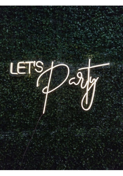 Lets Party Neon Led Tabela Dekoratif Aydınlatma 60x34cm