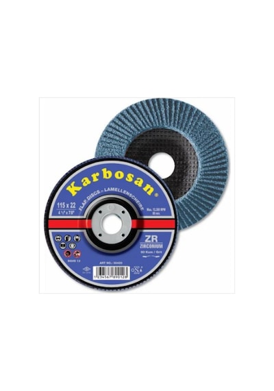 Karbosan Flap Disk Zirkonyum 115X22Mm 10 Adet
