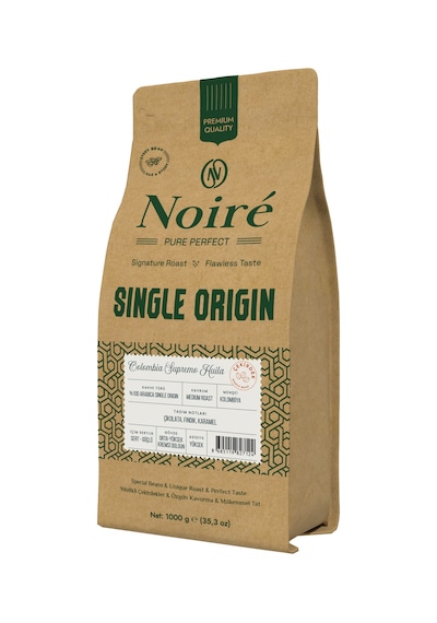 Noire Colombia Supremo Huila 1000g %100 Arabica Single Origin Çekirdek