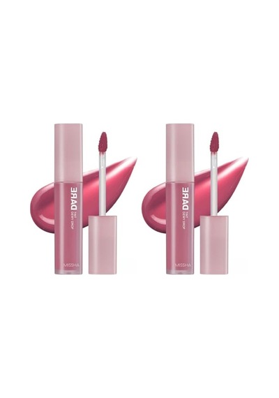 Uzun Süre Kalıcı, Nemli Bitiş Sunan Parlak Tint Dare Tint Dewy Drop Rosy Drop 2 Paketi Genel