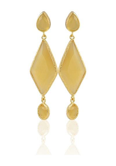 Kadir Jewellery 22 Ayar Altın Kaplama Kadın Sallantılı Küpe -el İşçiliği Ve Hipoalerjenik Küpe Sarı 69839504