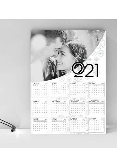 Kişiye Özel Fotoğraflı 2021 Duvar Takvimi - 1