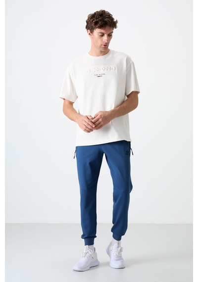 Tommy Life Parlament Fermuar Cepli Standart Kalıp Jogger Erkek Eşofman Alt - 84587 Parlament