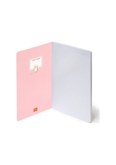 Legami Quaderno Medium Çizgisiz Defter Corgi A5not0098 Çok Renkli