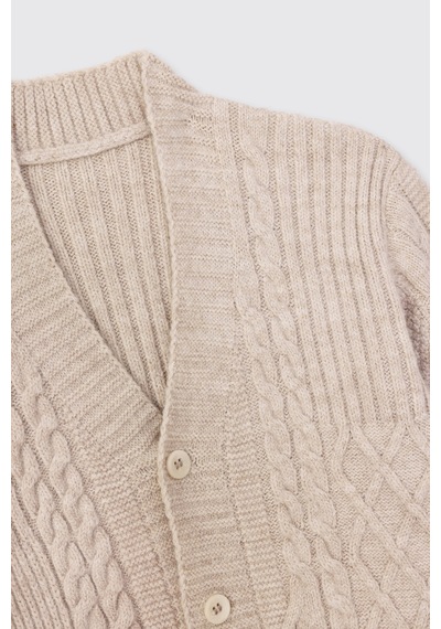 Panço Erkek Bebek Triko Bej Hırka 2621bb82002 Krem