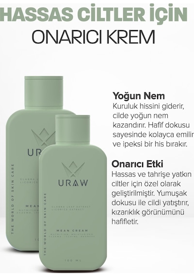 Uraw Meyan Cilt Problemleri Karşıtı Onarıcı ve Nemlendirici Krem 100 ML