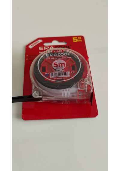 Eratool Şerit Metre Şeffaf 5 Metre 19mm 5 M