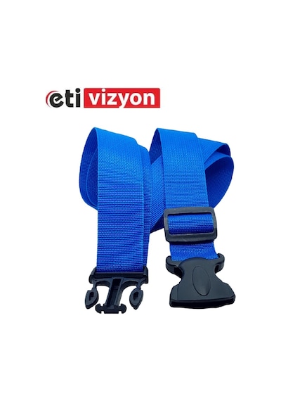 Etivizyon Valiz Bavul Emniyet Kemeri 2 Adet Mavi