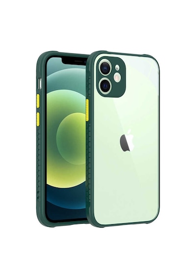 Zore İphone 12 Uyumlu Nvth Kaff Kılıf-koyu Yeşil