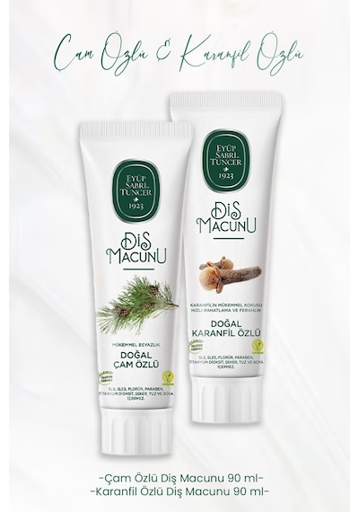 Eyüp Sabri Tuncer Çam Özlü + Karanfil Özlü Diş Macunu 2 x 90 ML