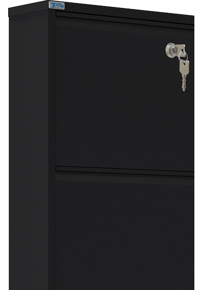 Ceha Kilitli 5'li Metal Ayakkabılık - Siyah K.AYK-5 /AB9005/KL