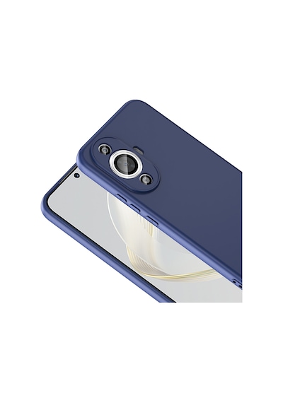 Huawei Nova 12s Kılıf Yumuşak Silikon Kamera Korumalı Lansman Pazarplus Siyah
