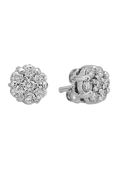 Sirius G Renk 1.25 Ct. Tektaş Görünümlü Pırlanta Küpe  0807E0001