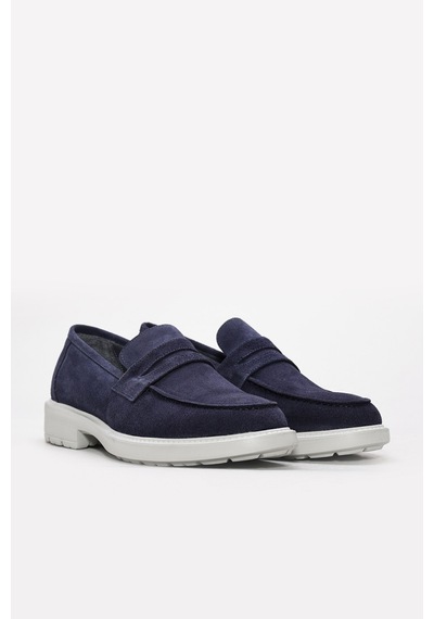 Fast Step Hakiki Deri Erkek Casual Ayakkabı 214ma4091 Lacivert