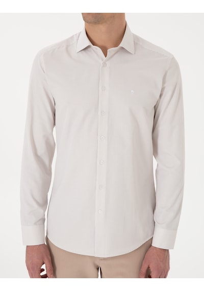 Pierre Cardin Erkek Bej Gömlek Desenli 50306074-vr011 Bej
