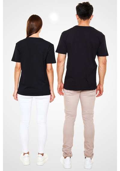 Startmore Ko Buta Bauhaus Baskılı Unisex Siyah Tişört T55128 Siyah